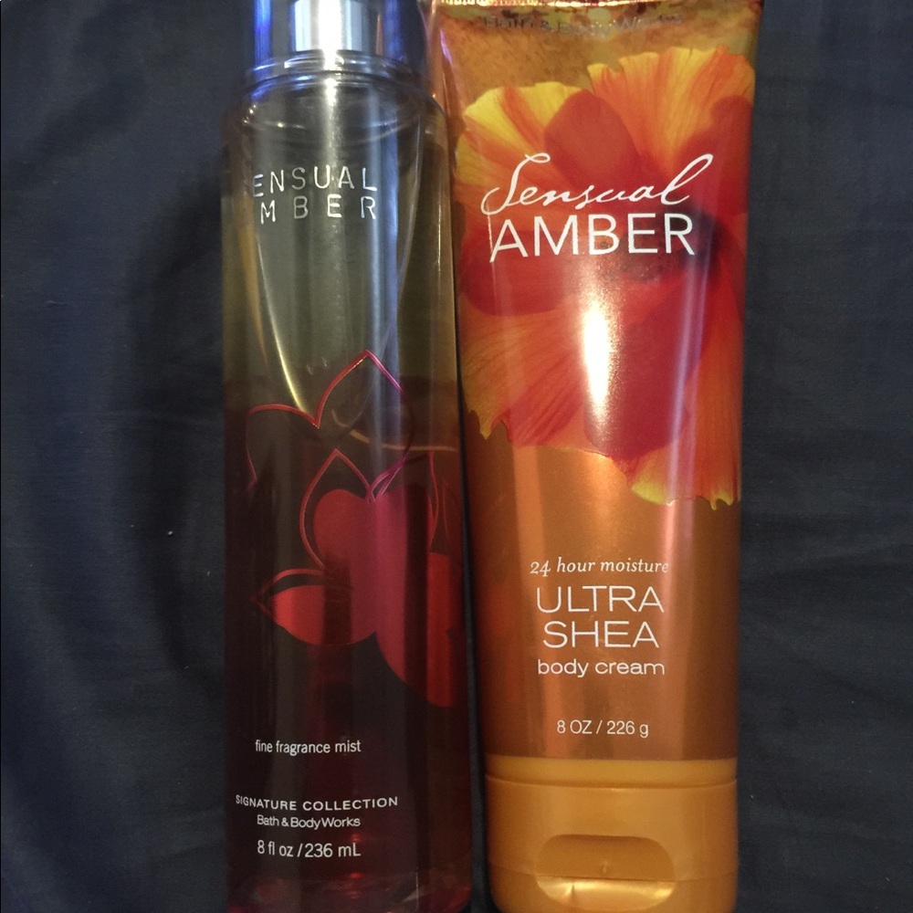 Bath and body works sensual amber bundle